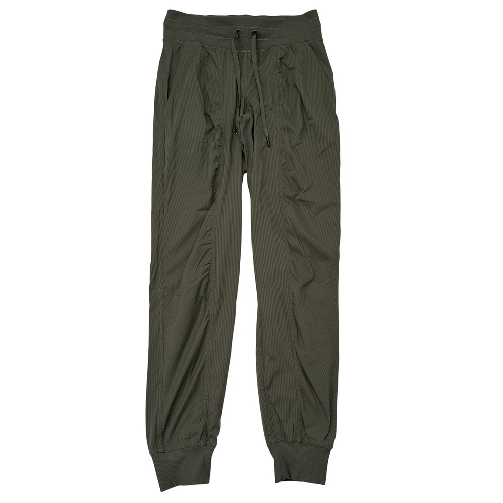 Lululemon Dance Studio Mid Rise Jogger Pants Womens Size 4 Green Full Length